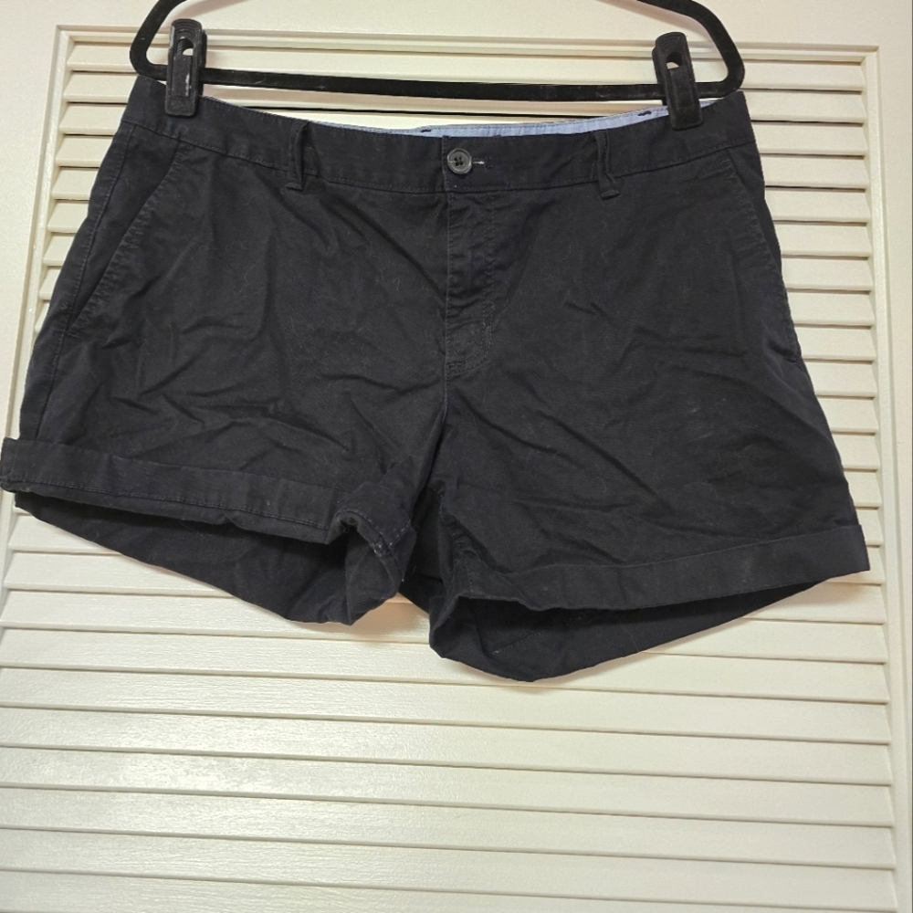 Banana Republic - City Chino Black Classic Shorts With Pockets